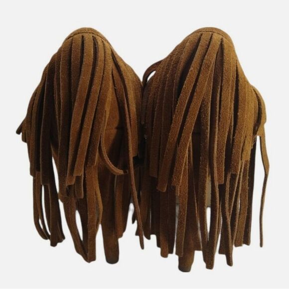 MIA MADELYN High Heel UPPER LEATHER Woman's Brown Shoes Sz 6.5 - Picture 2 of 5